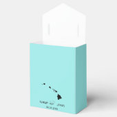 Wedding Welcome to Hawaii Gefallen Box Staat Karte Geschenkschachtel (Geöffnet)