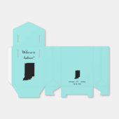 Wedding Welcome to Indiana Favor Box Staat Map Geschenkschachtel (Ungefaltet)