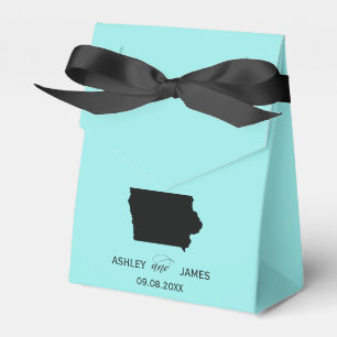 Wedding Welcome to Iowa Favor Box Staat Karte Geschenkschachtel