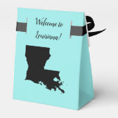 Wedding Welcome to Louisiana Fvor Box Staat Karte Geschenkschachtel (Rückseite)
