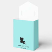 Wedding Welcome to Louisiana Fvor Box Staat Karte Geschenkschachtel (Geöffnet)