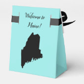 Wedding Welcome to Maine Favor Box Staat Map Geschenkschachtel (Rückseite)