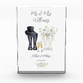 Wedding Welly Boots Fotoblock (Vorderseite)