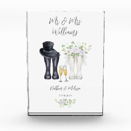 Wedding Welly Boots Fotoblock