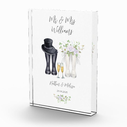 Wedding Welly Boots Fotoblock (Rechts)