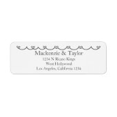 Wedding Whimsical Doodles Grey and White  (Vorne)