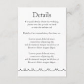 Wedding Whimsical Doodles Grey and White Begleitkarte (Vorderseite)
