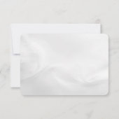 Wedding White Abstrakt UAWG RSVP Karte (Rückseite)