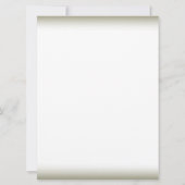 Wedding White Antique Daisy Einladung (Rückseite)