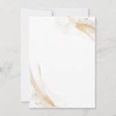 Wedding White Finer Details Emerald Green Rose Einladung (Rückseite)