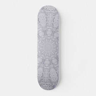 Wedding White Lace Mandala Kaleidoscope Abstrakt 1 Skateboard