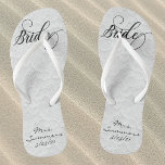 Wedding White Lace Personalisiert Bridge Badesandalen<br><div class="desc">Dieses Design wurde durch digitale Kunst erstellt und kann personalisiert werden, indem Sie auf den Knopf Anpassen klicken und die Farbe ändern, einen Namen, Initialen oder Ihre Lieblingssprache hinzufügen. Kontaktieren Sie mich unter colorflowcreations@gmail.com , wenn Sie dieses Design für ein anderes Produkt haben möchten. Kaufen Sie meine originale abstrakte Acrylmalerei...</div>