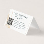Wedding White QR Emerald Green Rose Floral (Vorderseite)