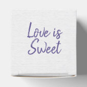 Wedding White Ribbon Herz Geschenkschachtel (Oben)