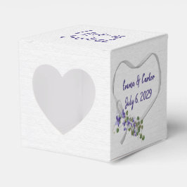 Wedding White Ribbon Herz Geschenkschachtel
