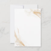 Wedding White Save the Date Emerald Green (Rückseite)