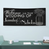 Wedding willkommene Tafel und Weckglas Banner (Messe)