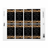 Wedding Wine Label Gold Hollywood (Vorne)