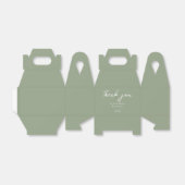 Wedding Wine Labels Elegant Typography Geschenkschachtel (Ungefaltet)