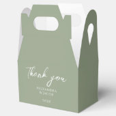 Wedding Wine Labels Elegant Typography Geschenkschachtel (Geöffnet)