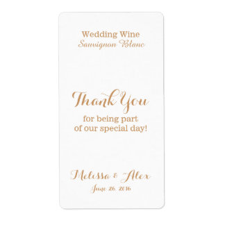 Wedding Wine Vielen Dank
