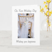 WEDDING WISHEN FÜR LIEBE UND GLÜCKLICHES LEBEN KARTE (Gelbe Blume)