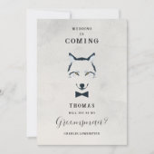 Wedding Wolf Groomsman Grey Shades Proposal (Vorderseite)