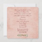 Wedding Wreath Vow Renewal Einladung (Rückseite)