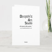 Wedding Wünsche Karte (Rückseite)