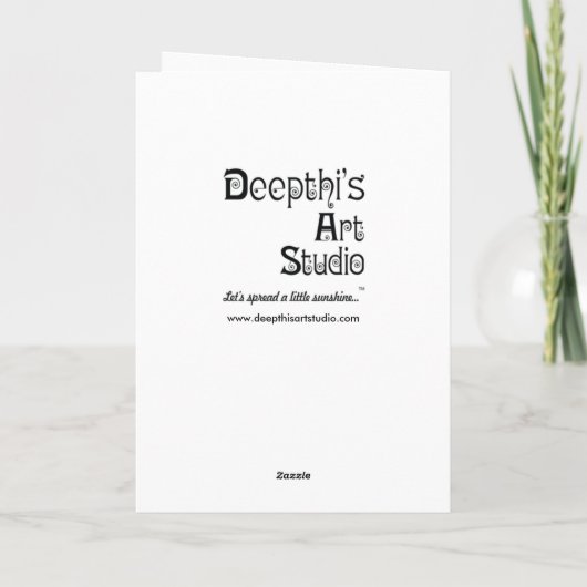 Wedding Wünsche Karte (Rückseite)