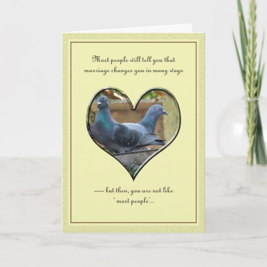 Wedding Wünsche Karte (Vorderseite)