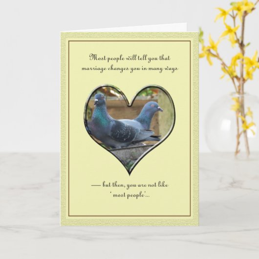 Wedding Wünsche Karte (Gelbe Blume)