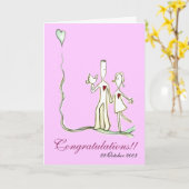 Wedding - zusammen gehend Karte (C12special) (Gelbe Blume)