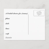 WeddingBliss Bridal-Dusche Einladung (Rückseite)