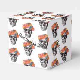 WeddingFavour Box Skull Art bis zum Tod tun wir Te Geschenkschachtel