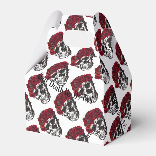 WeddingFavour Box Skull Art bis zum Tod tun wir Te Geschenkschachtel (Vorderseite)