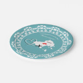 Weddings Destination Skiathos Griechenland Pappteller (Schrägansicht)