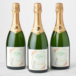 WeddingWine & Sparkling Weinflaschen Etikett