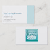 WeddingWire veranschlagte Visitenkarte (Vorne/Hinten)