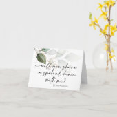 Weddy Daddy Daughter First Dance Bride Frage Karte (Gelbe Blume)