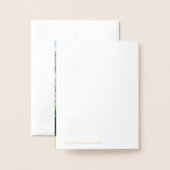 WEDEDANKEN DANKEN Paar frisch vermählte Liebe Folienkarte (Rückseite mit Umschlag)