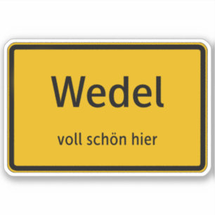 Wedel Aufkleber Sticker Autoaufkleber