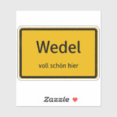 Wedel Aufkleber Sticker Autoaufkleber (Blatt)