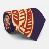 Wedel - Rot-Blau Krawatte (Gerollt)