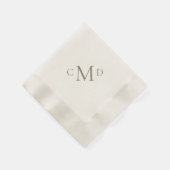 Wedelgoldcreme Cocktail Serviette (Ecke)