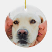 Wedeln Couple Fun Fakten benutzerdefinierte Skript Keramik Ornament (Hinten)