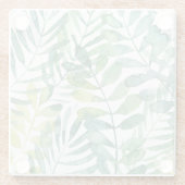 WedelWaltz - Palmen-Wedel-Blätter Glasuntersetzer (Rückseite)