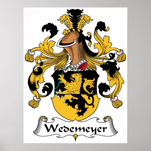 Wedemeyer-Familienwappen Poster (Vorne)