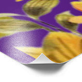 WEDEN "I DO" IN LILA MIT BLUME MODERN FOTODRUCK (Ecke)