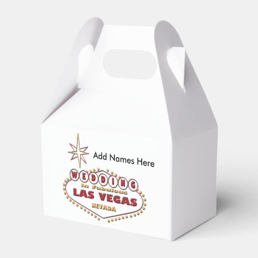 WEDEN IN LAS VEGAS GABLE-FAVOR-BOX GESCHENKSCHACHTEL (Vorderseite)